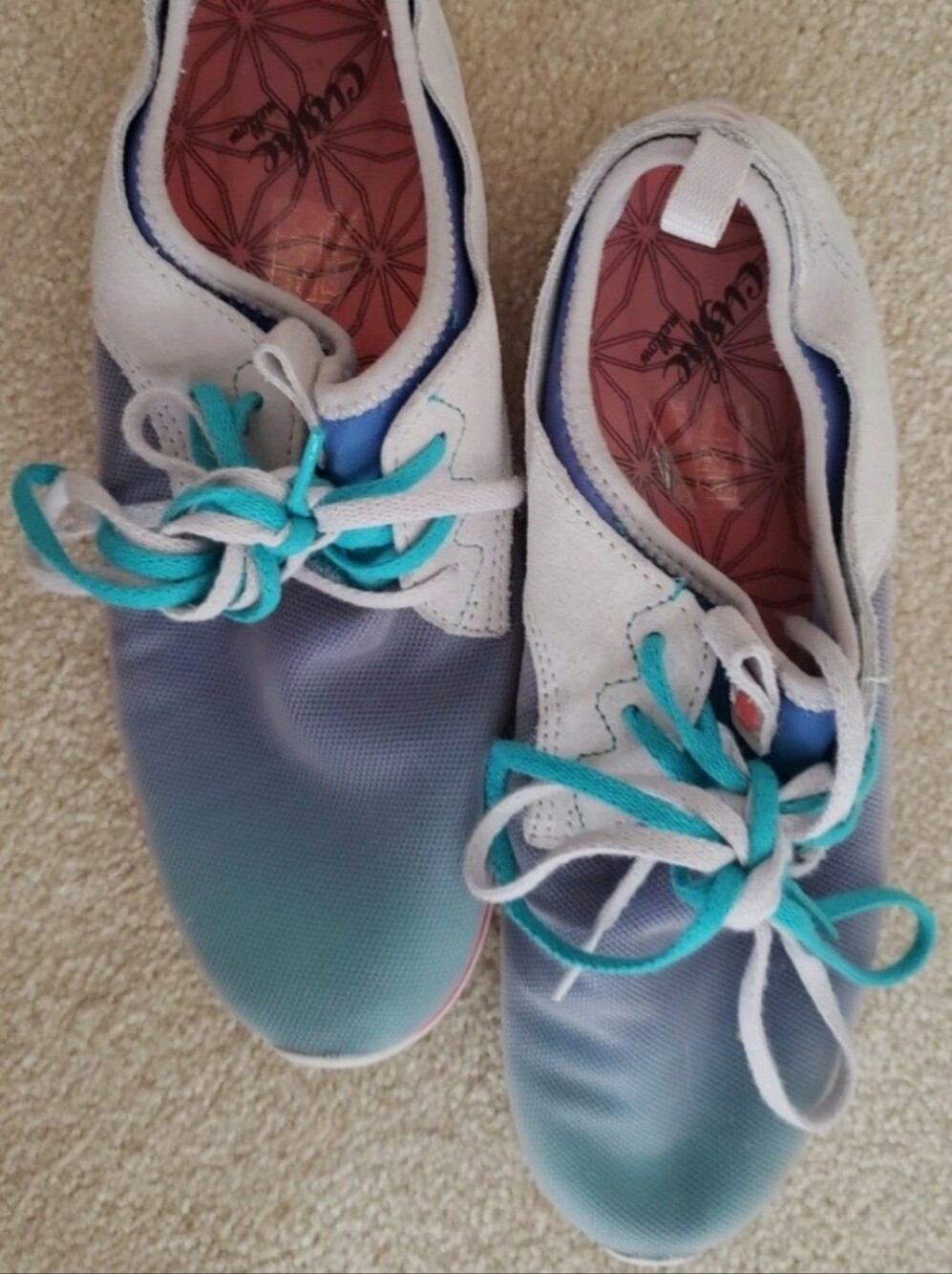 Cushe Purple Blue Ombre Suede Shoes, 9